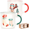 Mugs Porcelain Christmas 380 ml 2 pcs