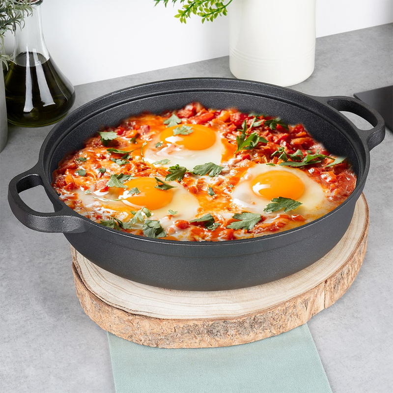 Frying Pan Cast Iron Deep CAST LINE 30 cm